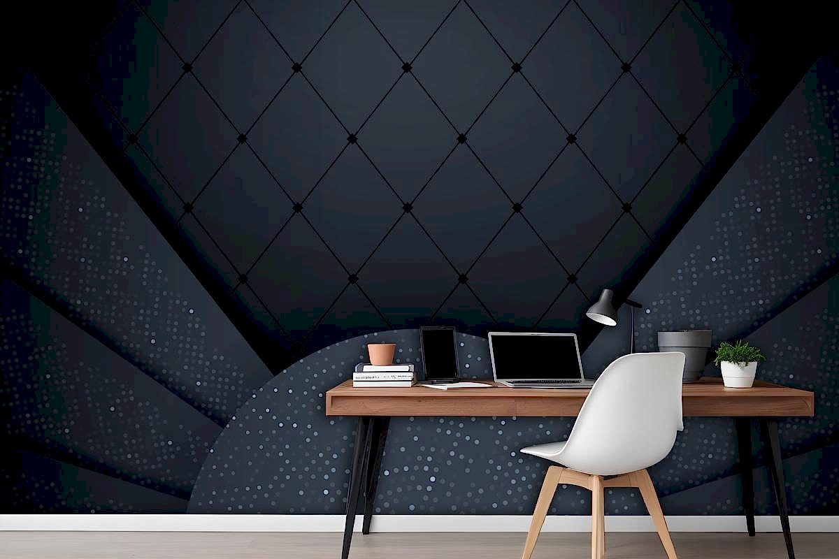 Siyah Kağıt Katmanlı Soyut 3D Arka Plan Grafik Tasarım Öğesi Ofis Duvar Kağıdı